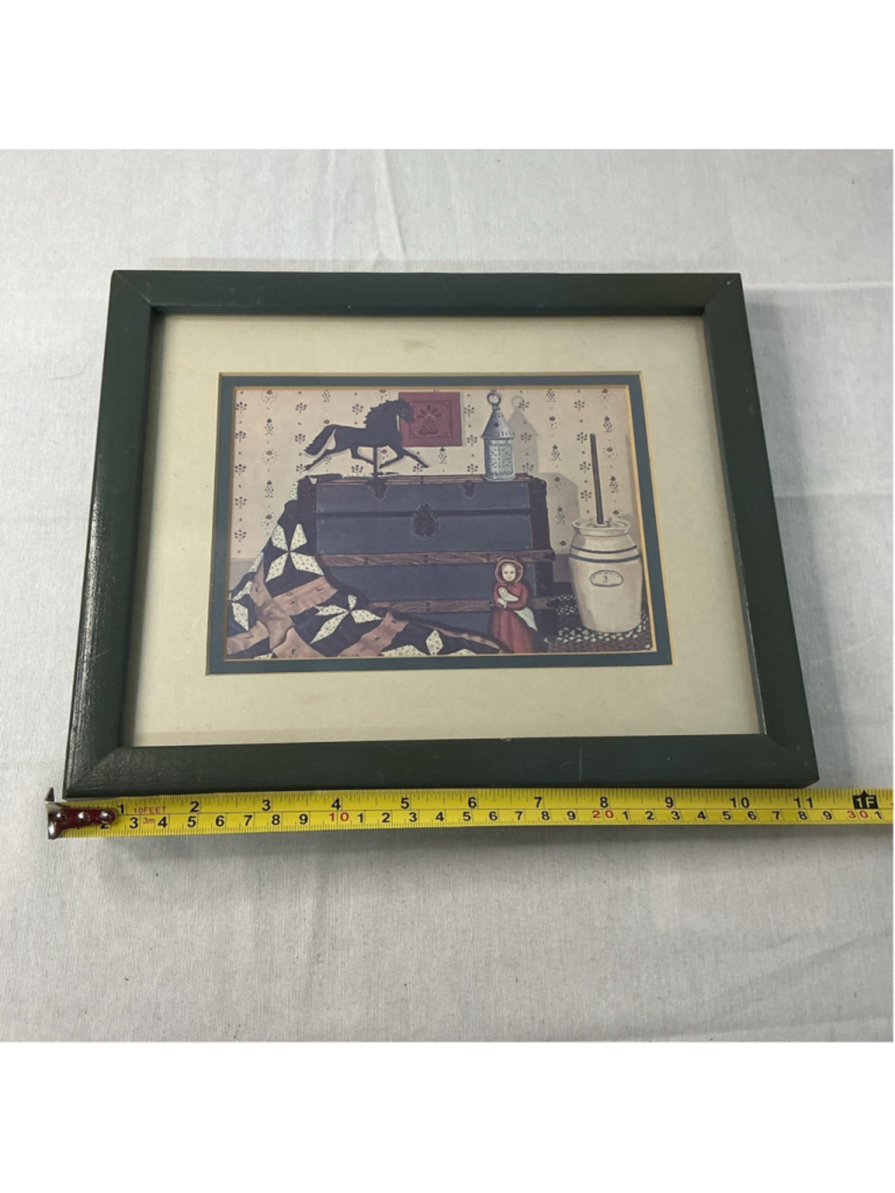 Vintage Pat Pearson COUNTRY CORNER? Print Matted/Framed